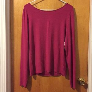 NWT XL Aeropostale long sleeve T criss cross back
